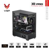 Vỏ case VSP X3 Pro Monitor Gamer Edition Đen/Black | ATX