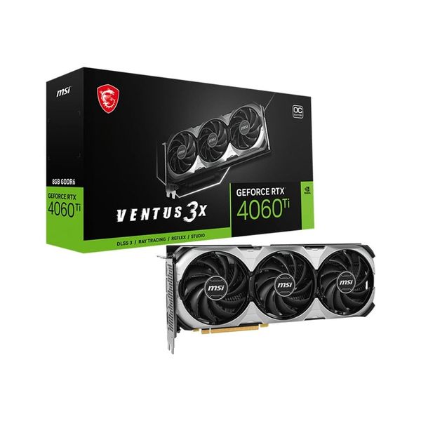 Card màn hình MSI GeForce RTX 4060Ti Ventus 3X OC 8GB