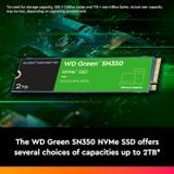 Ổ cứng SSD WESTERN GREEN SN350 2TB M.2 NVMe Gen 3 (WDS200T3G0C)