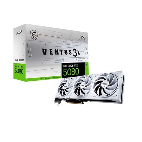 VGA MSI GeForce RTX 5080 VENTUS 3X OC WHITE 16GB