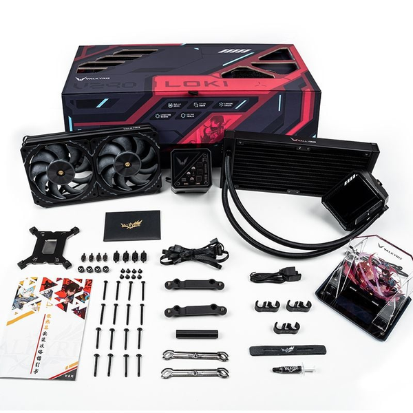 Tản nhiệt AIO Valkyrie V240 Loki - Đỏ đen/Red Black