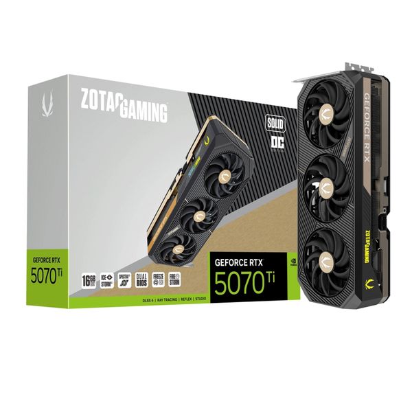 Card màn hình ZOTAC GeForce RTX 5070TI GAMING SOILD OC 16GB