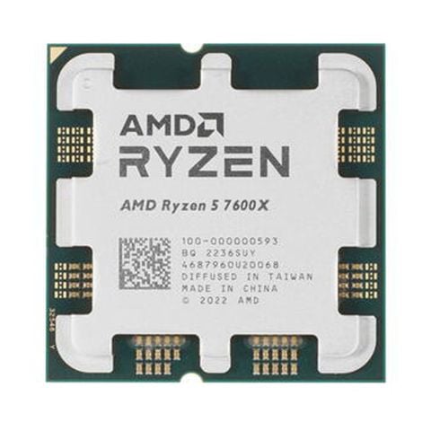 Chip xử lý CPU AMD Ryzen 5 7600X (4.7 GHz Upto 5.3GHz / 38MB / 6 Cores, 12 Threads / 105W / Socket AM5) - Tray