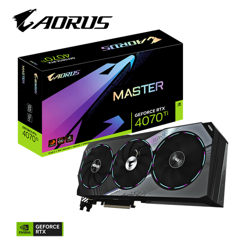 Card màn hình GIGABYTE AORUS GeForce RTX 4070Ti MASTER 12GB (GV-N407TAORUS M-12GD)
