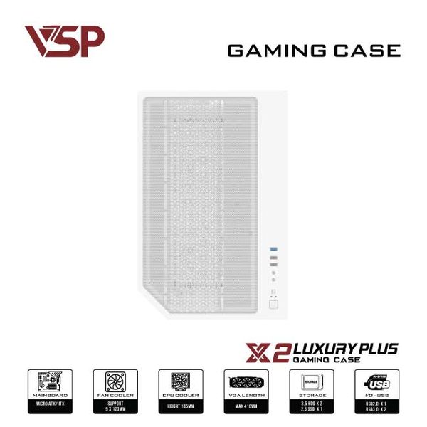 Vỏ Case VSP LUXURY PLUS X2 Trắng/White