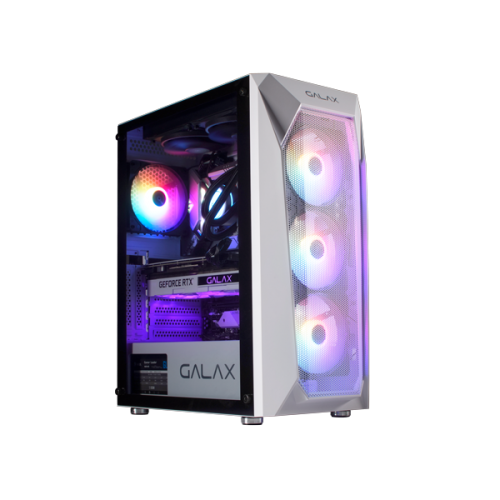 CASE GALAX GAMING MID-TOWER  REVOLUTION-05 WHITE NEW (SẴN 4 FAN )