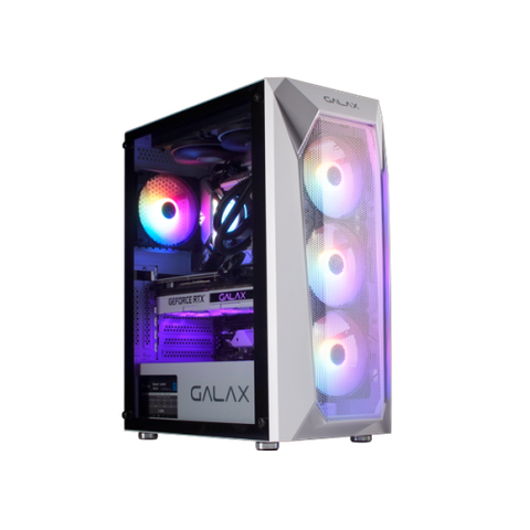 CASE GALAX GAMING MID-TOWER  REVOLUTION-05 WHITE NEW (SẴN 4 FAN )