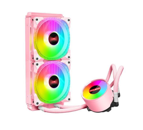 Tản nhiệt AIO COOLMOON ICEMOON 240 RGB Hồng / Pink