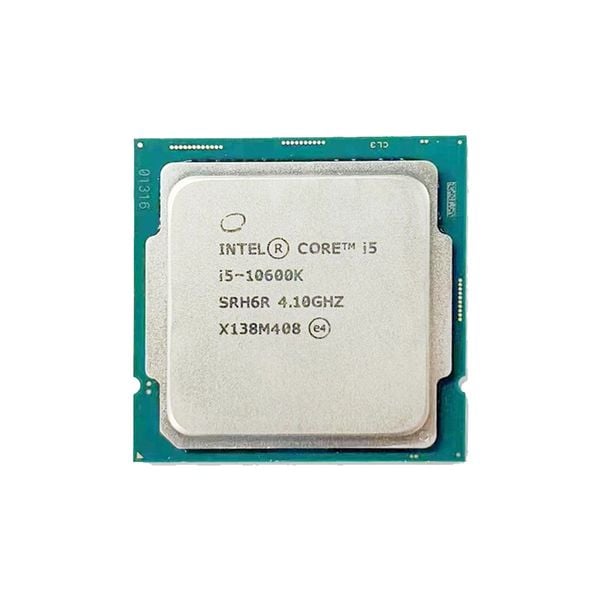 Chip xử lý Intel Core i5 10600K / 3.3GHz Turbo 4.8GHz / 6 Nhân 12 Luồng / 12MB / LGA 1200 - Tray