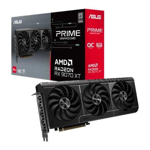 Card màn hình ASUS Prime Radeon™ RX 9070 XT OC Edition 16GB GDDR6