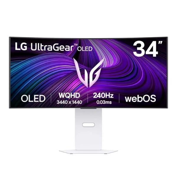 Màn hình cong Gaming LG UltraGear 34GX90SA-W.ATV (34 inch/ 3440 x 1440/ 275 cd/m2/ 0.03ms/ 240Hz/ 2 x 7W Speakers/ Curved)
