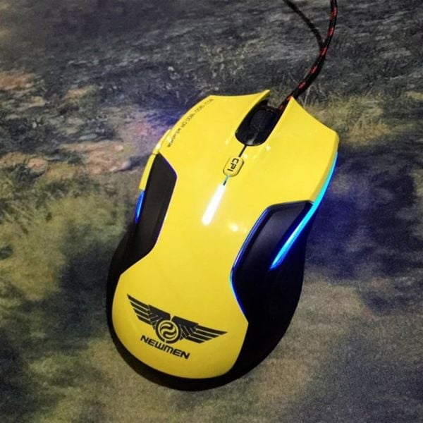Chuột có dây Newmen gaming N500 Plus Vàng/Yellow