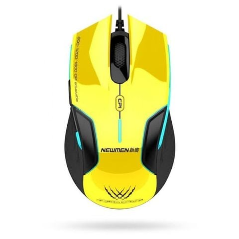 Chuột có dây Newmen gaming N500 Plus Vàng/Yellow