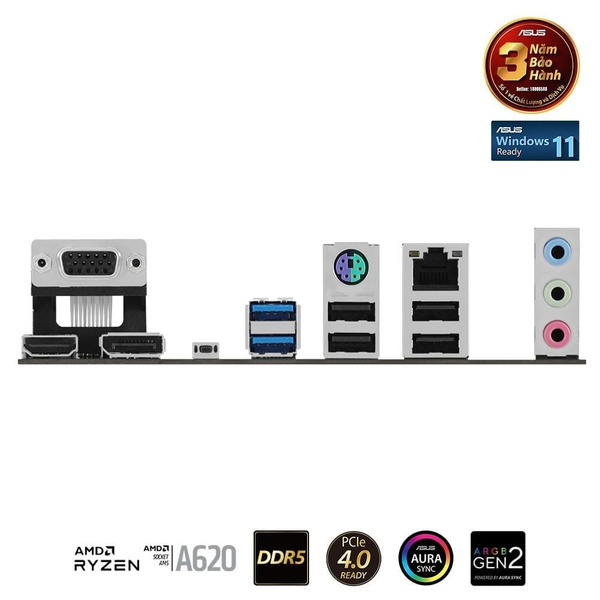 Bo mạch chủ ASUS PRIME A620M-A DDR5