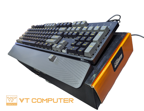 BÀN PHÍM CƠ QUANG HỌC CÓ DÂY ROYAL KLUDGE RK896 ĐEN XÁM NEW