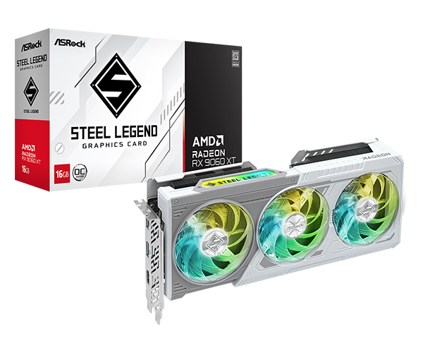 Card màn hình Asrock AMD Radeon RX 9060 XT Steal Legend 16GB