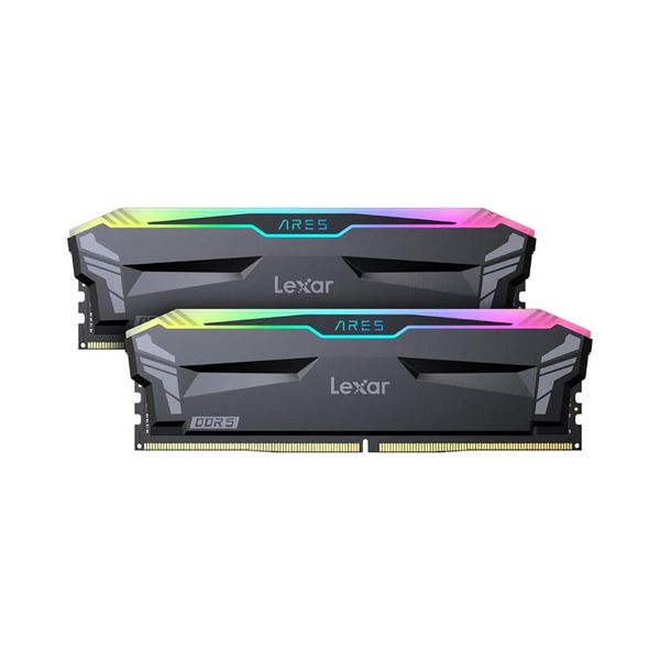 RAM DR5 32G BUSS 5600 LEXAR ARES RGB U-DDIM (2x16GB) (LD5AU016G-R5600GDGA) NEW