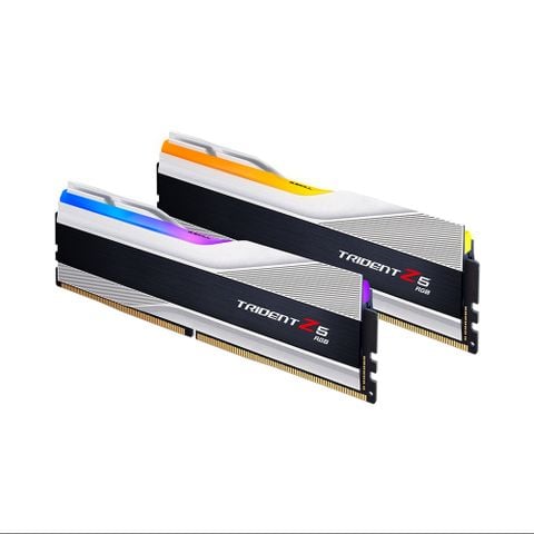 RAM DR5 32G (16x2) BUSS 6000 GSKILL TRIDENT Z5 BLACK SILVER RGB (XMP 3.0+EXPO) (F5-6000J3636F16GX2-TZ5RS)