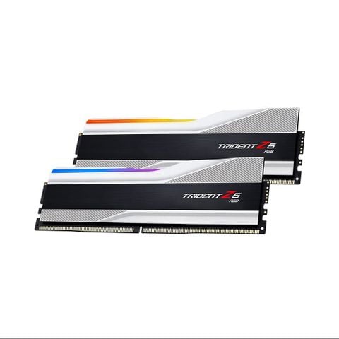 RAM DR5 32G (16x2) BUSS 6000 GSKILL TRIDENT Z5 BLACK SILVER RGB (XMP 3.0+EXPO) (F5-6000J3636F16GX2-TZ5RS)
