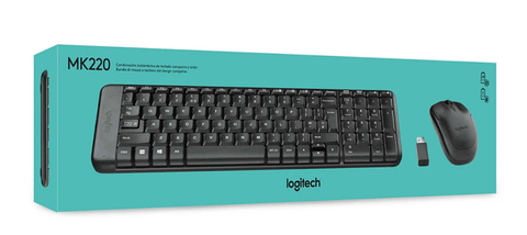 Combo bàn phím chuột không dây Logitech MK220 Đen/Black