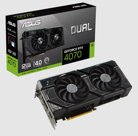 Card màn hình ASUS Dual GeForce RTX 4070 OC Edition 12GB (DUAL-RTX4070-O12G)