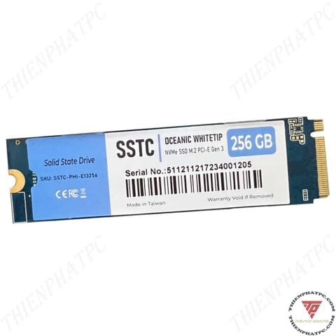 Ổ cứng SSD SSTC OCEANIC WHITETIP 256GB M.2 NVMe Gen 3 (SSTC-PHI-E13)