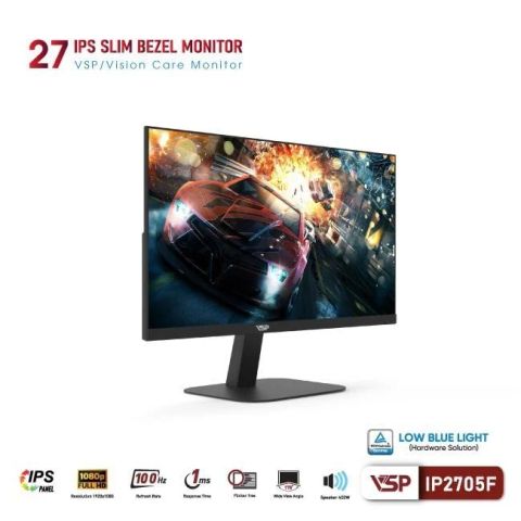 Màn hình phẳng VSP IP2705F 27 inch FullHD/IPS/100Hz/1ms - Đen/Black