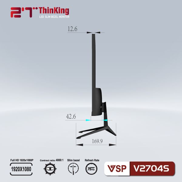 Màn hình phẳng VSP V2704S 27'' FHD IPS 75Hz 6.5ms