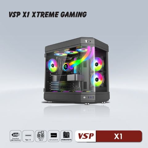 CASE VSP X1 XTREME GAMING BLACK NEW