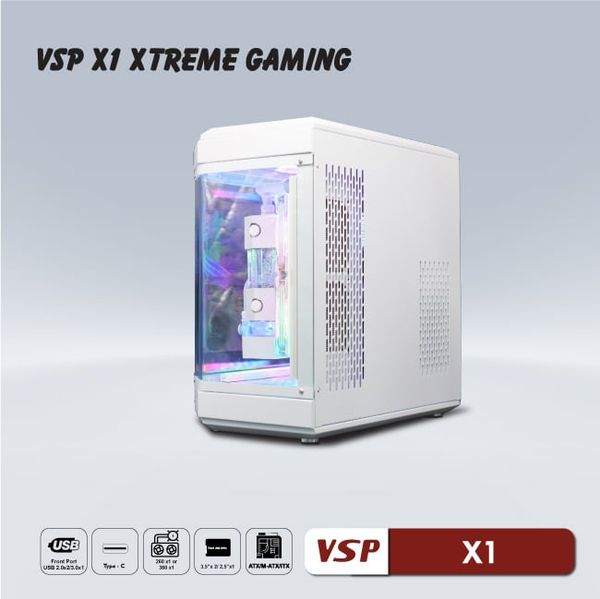 CASE VSP X1 XTREME GAMING WHITE NEW