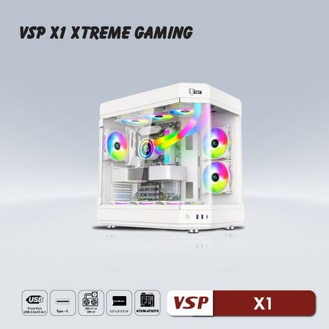 CASE VSP X1 XTREME GAMING WHITE NEW