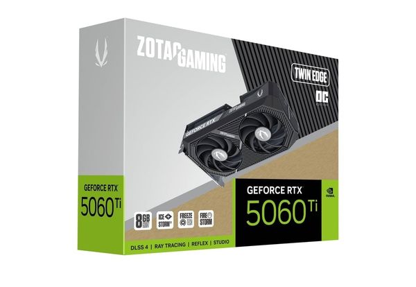 Card màn hình ZOTAC GeForce RTX 5060Ti Twin Edge OC X2 8GB GDDR7