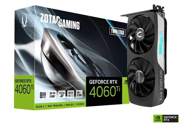 VGA RTX 4060TI 8G DDR6 ZOTAC TWIN EDGE 2 FAN NEW