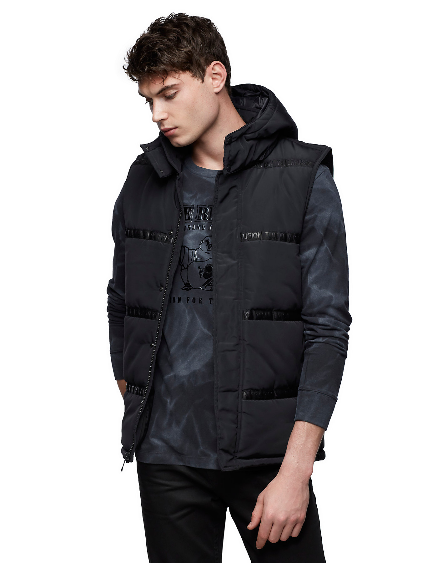 Áo phao vest GOLDIE PUFFER VEST màu trắng