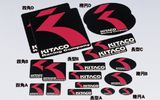 BỘ TEM DÁN KITACO RACING COMPANY (KHỔ DÀI)