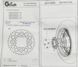 MONKEY 125 Đĩa sau nhôm GCRAFT (420)