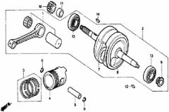  Nhông sơ cấp trục khuỷu HONDA WAVE100Z 