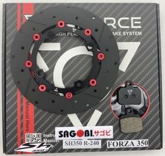  SH, FORZA 350 Đĩa thắng sau Tri FORCE (240mm) 