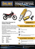 CRF250L Giảm xóc/ phuộc sau Öhlins STX 46 ADVENTURE