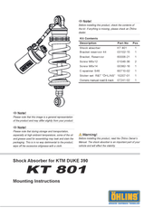  DUKE 390 Giảm xóc/ phuộc sau Öhlins STX 46 STREET 