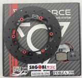 SH, FORZA 300-350 Đĩa thắng trước Tri FORCE (256mm)