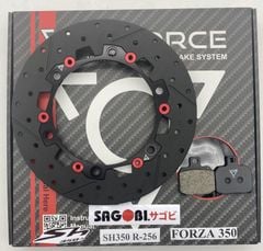  SH, FORZA 300-350 Đĩa thắng trước Tri FORCE (256mm) 