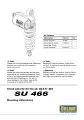  GSX-R1000 Giảm xóc/ phuộc sau Öhlins TTX GP 