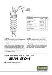  R1200RT Giảm xóc/ phuộc sau Öhlins STX 46 STREET 