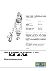  Z1000 Giảm xóc/ phuộc sau Öhlins STX 46 STREET 