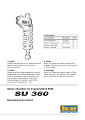  GSX-R1000 Giảm xóc/ phuộc sau Öhlins TTX GP 