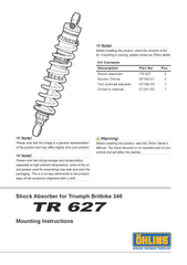  BONNEVILLE, THRUXTON 900, SCRAMBLER 900 Giảm xóc/ phuộc sau Öhlins STX 36 TWIN (340mm) 