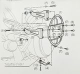 DAX 125 Lưới bảo vệ đèn trước H2C