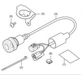 CRF250, CRF300 Lỗ cắm phụ kiện HONDA