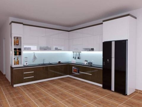 Tủ bếp nhựa Acrylic AC5